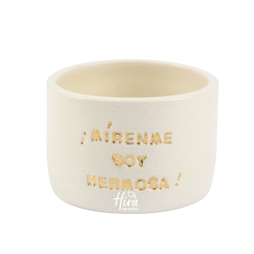 Maceta Mensaje "Mírenme soy hermosa!"